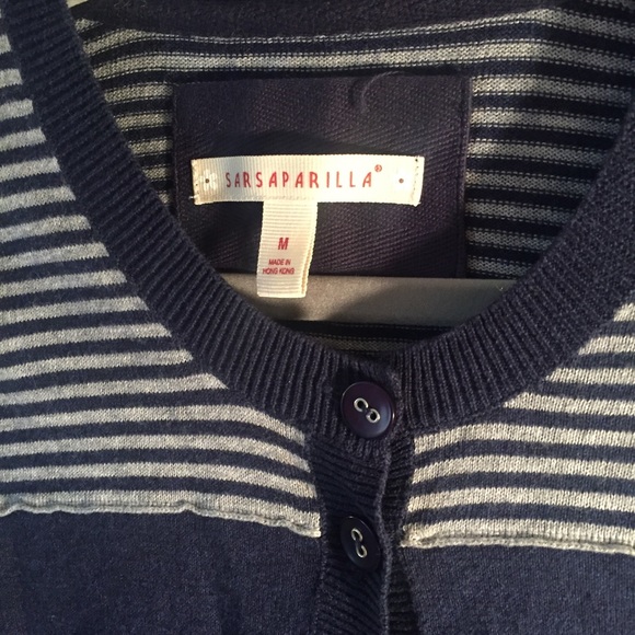 Sarsaparilla Navy Cardigan - Picture 2 of 3